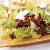 Roast Beets and Goat Cheese Salad