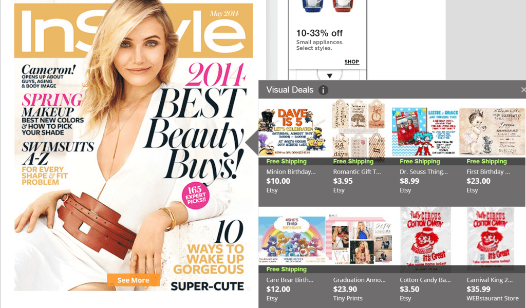 cameron diaz visual deals